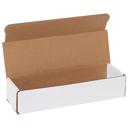 Bsc Preferred 10 x 3 x 2'' White Corrugated Mailers, 50PK BUY00017105